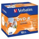 Médium pro vypalování Verbatim DVD-R 4,7GB 16x, printable, jewel, 1ks (43521)