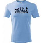 Evolution skialpy černý tisk tričko Classic – Sleviste.cz