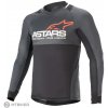 Cyklistický dres ALPINESTARS DROP 8.0 L/S JERSEY BLACK/CORAL