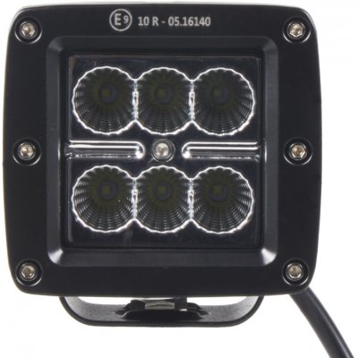 LED světlo hranaté, 6x3W, 82x75x72mm, ECE R10 – Hledejceny.cz