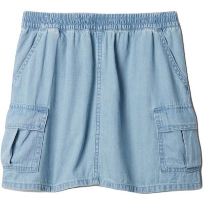 Gap Denim Cargo dívčí sukně světle modrá – Zboží Mobilmania