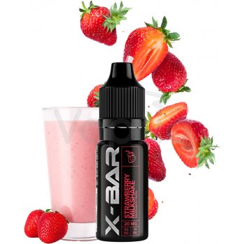 J-Well X Bar Nic Salt Strawberry Milkshake 10 ml 10 mg