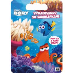 Vymaľovanky so samolepkami Hľadá sa Dory