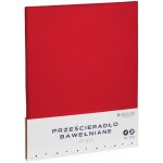 Spod Igły i Nitki bavlna prostěradlo červené jednobarevné Simply 140x200 – Zboží Dáma