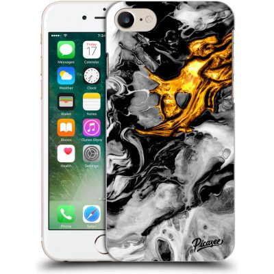 Pouzdro Picasee silikonové Apple iPhone 7 - Black Gold 2 čiré – Zbozi.Blesk.cz