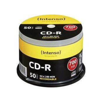 Intenso CD-R 700MB 52x, cakebox, 50ks (1001125)