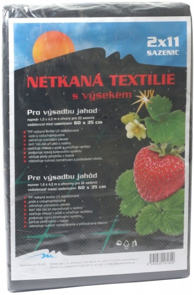 Neotex / netkaná textilie výsek 45g jahody 1,6 x 4,2 m | Srovnanicen.cz