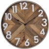 Hodiny Dřevěné hodiny v kovovém rámu Mrionn Ø 50*6 cm / 1*AA