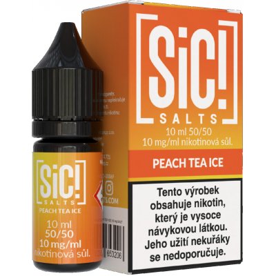 Sic!Salts Peach Tea Ice 10 ml 10 mg – Zboží Mobilmania
