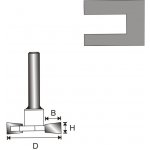 Fréza na dřevo drážkovací "T" T8 D32 H6,35 B9,4 mm DEDRA 07F122B – Zbozi.Blesk.cz