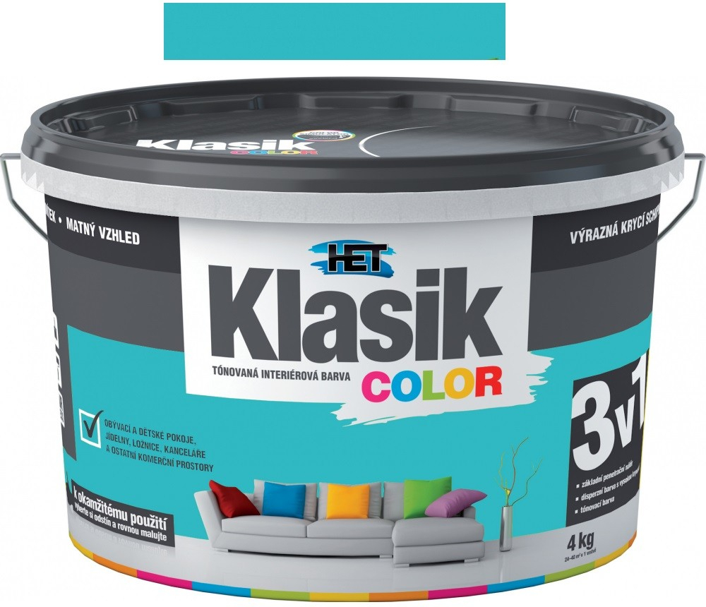 Het Klasik Color - KC 588 zelený tyrkysový 7+1 kg