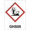 GHS09 - Nebezpečné pro životní prostředí | Samolepka, 10x10 cm