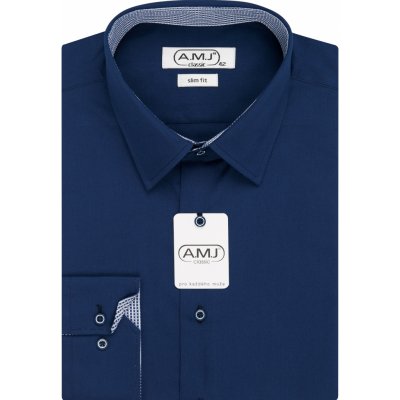 AMJ košile s krátkým rukávem JKS017 černá – Zboží Mobilmania