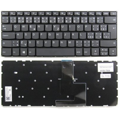 česká klávesnice Lenovo IdeaPad 120S-14IAP S130-14 S130-14IGM 320-14 černá CZ/SK