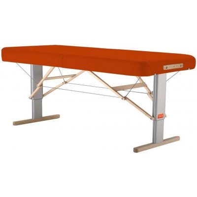 Clap Tzu Linea Physio Přenosné elektrické masážní lehátko Barva: PU mandarinková mandarine , Doplňky: akumulátorové napájení, Rozměry: 192 x 75 cm od 192 x 65 cm 29 kg 13 barev