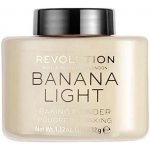 make-up Revolution Loose Baking Powder Banana Light Transparentní pudr 32,0 g – Zbozi.Blesk.cz