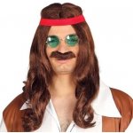 Hippies paruka a vousy – Zboží Mobilmania