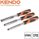KENDO Sada dlát do dřeva, ploché, 3 dílná, 65Mn, TPR, 85121 – HobbyKompas.cz