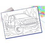 Radost v písku Šablona na pískování jeep A4 210 x 297 mm – Zboží Dáma