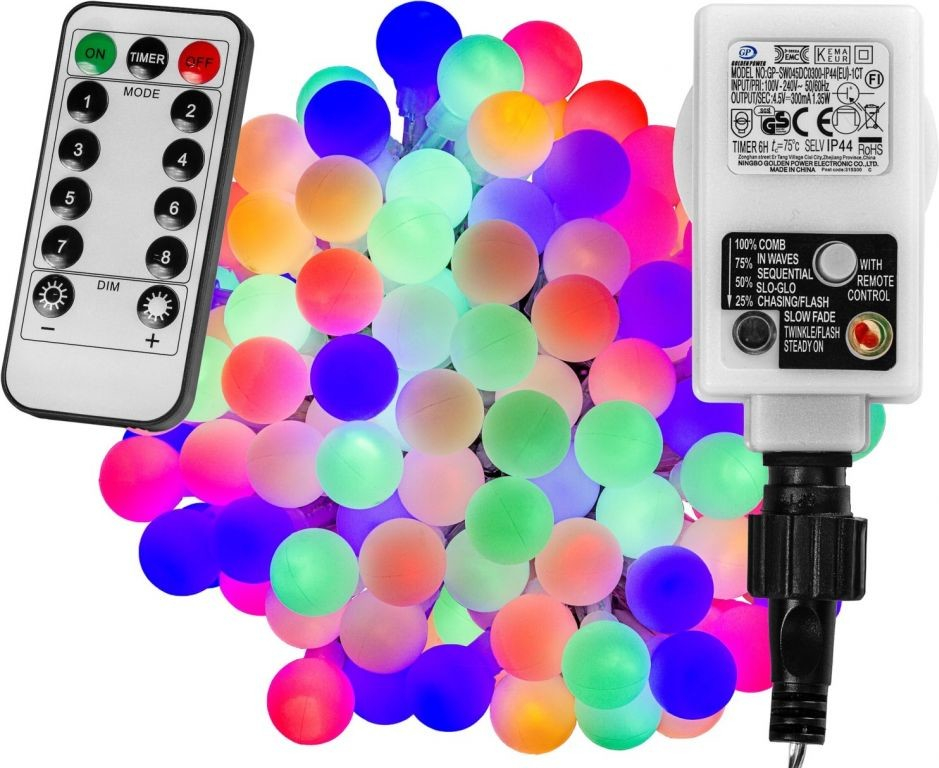Voltronic Párty LED osvětlení 10 m barevné 100 diod + ovladač