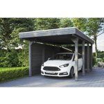 SKAN HOLZ Přístřešek na auto Friesland 314 x 555 cm břidlicově šedý – Hledejceny.cz