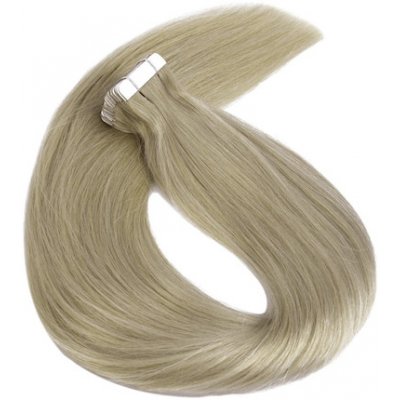 Vlasové PU pásky Tape in na prodlužování vlasů 30cm světlá šedá – Hledejceny.cz