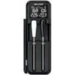 Helmer TM 28 Kuchyňský teploměr, bezdrátový, dvě duální sondy, LCD displej, -10–100°C, Bluetooth, Android, iOS, dosah až 100m, černý Hlmtm28 – Sleviste.cz