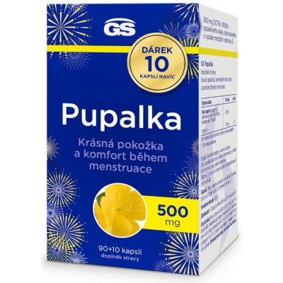 GS Pupalka 500 mg 90+10 kapslí – Hledejceny.cz