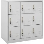 Omaxi Uzamykatelná skříň světle šedá 90 x 45 x 92,5 cm ocel 566497 – Zboží Dáma