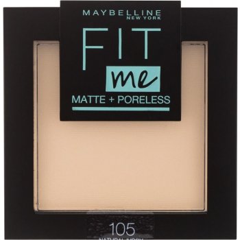 Maybelline Fit Me Powder Rozjasňující pudr 105 Natural Ivory 9 g