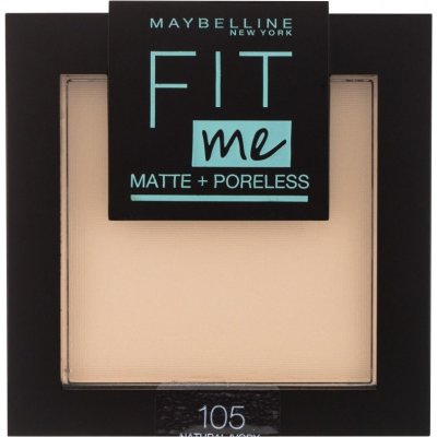 Maybelline Fit Me Powder Rozjasňující pudr 105 Natural Ivory 9 g – Sleviste.cz