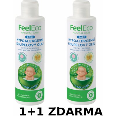 Feel Eco Baby Hypoalergenní koupelový olej 200 ml – Zboží Dáma