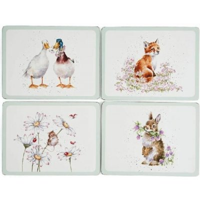 Wrendale Korkové prostírání Designs 30,5x23 cm 4 ks – Zboží Dáma