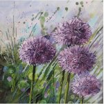 Ubrousek 33x33 cm ČESNEK akvarel – Sleviste.cz