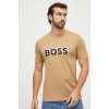 Pánské Tričko Boss bavlněné tričko s potiskem 50506923 béžová