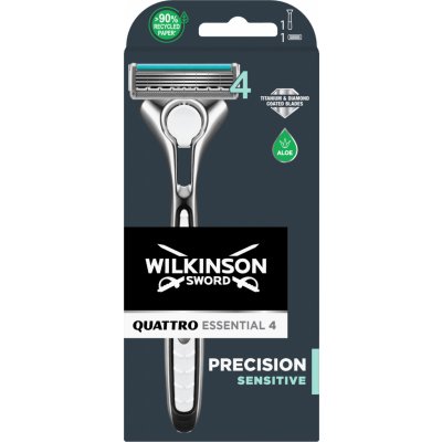 Wilkinson Quattro Essentials 4 Sensitive + 1 ks hlavice W302205700 – Zboží Mobilmania