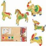 Anděl Přerov dřevěné puzzle zvířátka 20 x 15 cm – Zboží Mobilmania