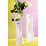 Paramit X váza bílá 30 cm – Zboží Dáma