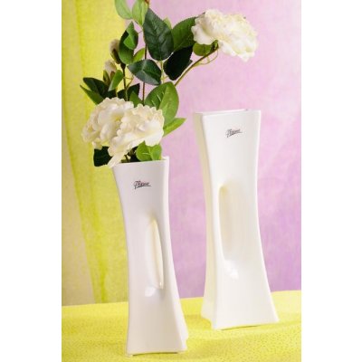 Paramit X váza bílá 30 cm – Zboží Dáma