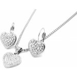 Steel Jewelry souprava náhrdelník a náušnice SRDCE Chirurgická ocel SET231242 – Hledejceny.cz