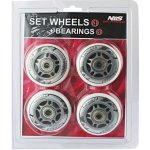 Sestava bílých PU koleček 70x24 + ložiska ABEC7 NILS Extreme – Hledejceny.cz