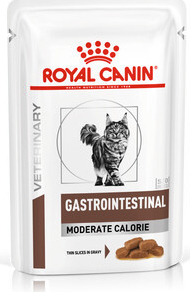 Royal Canin Veterinary Diet Cat Gastrointestinal Moderate Calorie Pouch 48 x 85 g