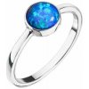 Prsteny Evolution Group Stříbrný prsten s modrým opálem 15001
