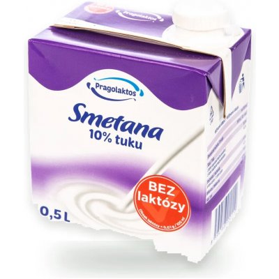Pragolaktos Smetana 10% bez laktózy 500 ml – Hledejceny.cz
