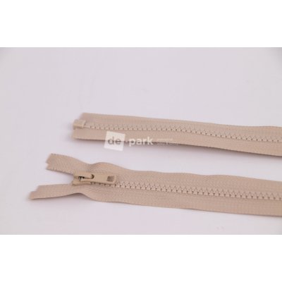 de-park Zip YKK - 60cm - dělitelný - bílá káva - 710 – Hledejceny.cz