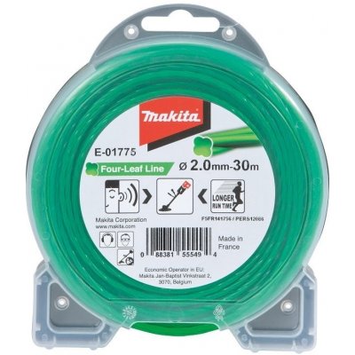 Makita struna nylonová 2,0mm, zelená, 30m, speciální pro aku stroje = old 197473-7 – Sleviste.cz