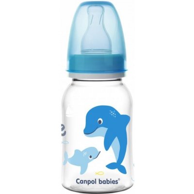 Canpol babies láhev s potiskem Love & Sea modrá 120 ml – Zboží Mobilmania