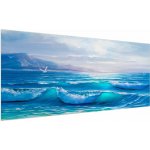 Obraz - Olejomalba moře s racky, jednodílný 200x100 cm – Zboží Dáma