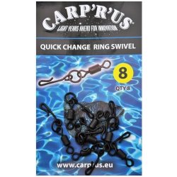 Carp ´R´ Us Quick Change Ring Swivel vel.8 8ks