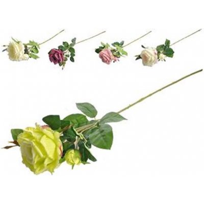 Market Umělé květiny, plast 800mm růže, mix barev